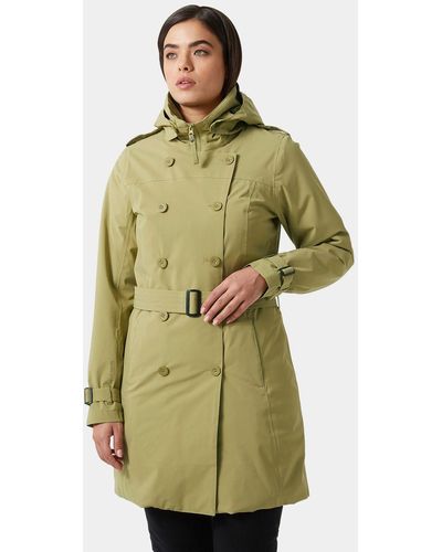 Helly Hansen Urban Lab Welsey Insulated Trench Coat Green