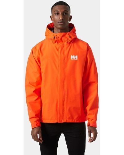 Helly Hansen Seven J Outdoor Rain Jacket Orange