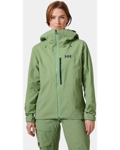 Helly Hansen Verglas Backcountry Ski Shell Jacket Green