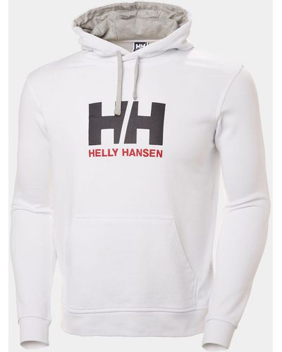 Helly Hansen Sweat à capuche en coton doux hh logo blanc