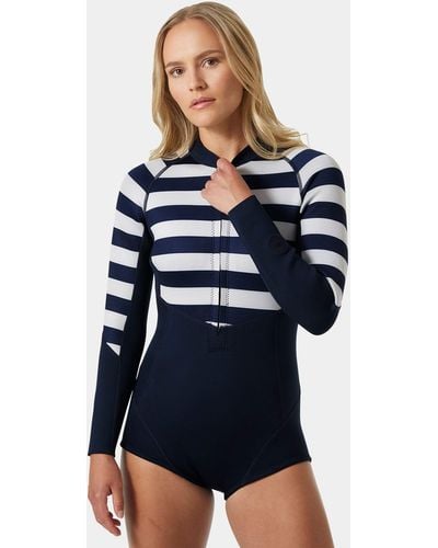 Helly Hansen Waterwear Long Sleeve Spring Wetsuit Navy - Blue