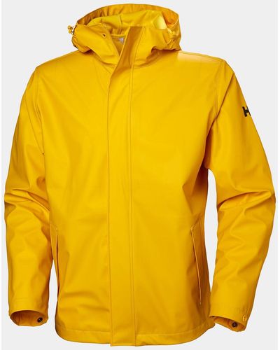 Helly Hansen Moss Insulated Rain Coat - Yellow