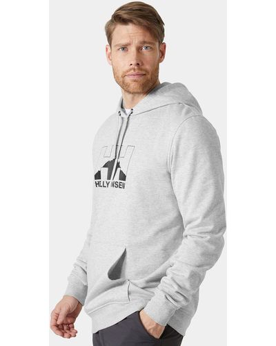 Helly Hansen Nord Graphic Pull Over Hoodie Gray