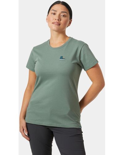 Helly Hansen Camiseta f2f 2.0 de algodón orgánico - Verde