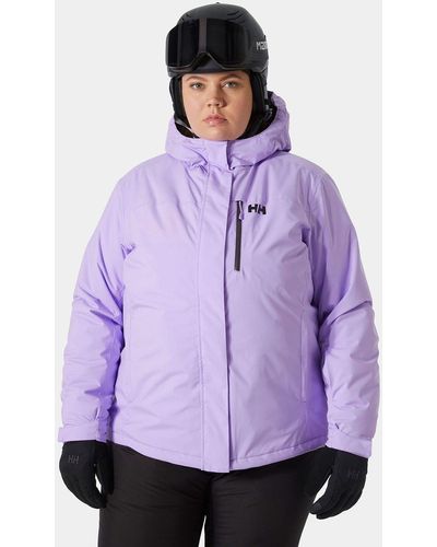 Helly Hansen Plus Size Snoplay Jacket - Purple