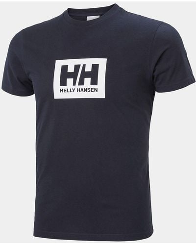 Helly Hansen Hh Box Soft Cotton Tshirt Navy - Blue