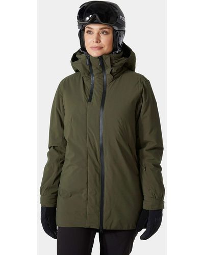 Helly Hansen Nora Long Insulated Ski Jacket - Green