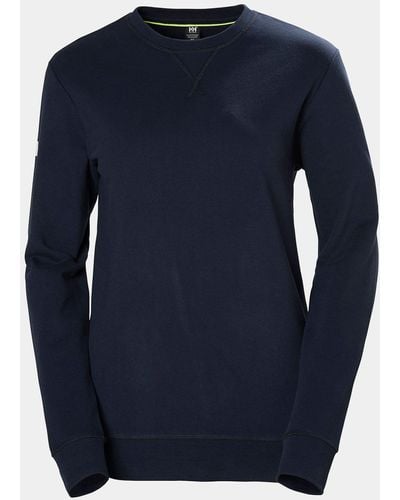 Helly Hansen Crew Cotton Sweatshirt Navy - Blue