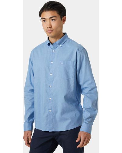 Helly Hansen Club Comfortable And Casual Shirt Blue