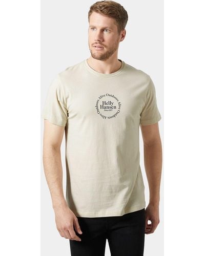 Helly Hansen Core Graphic T-shirt White - Natural