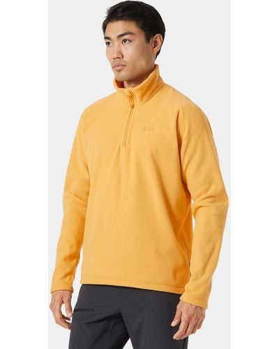 Helly Hansen Daybreaker fleece-pullover mit halbreißverschluss - Gelb
