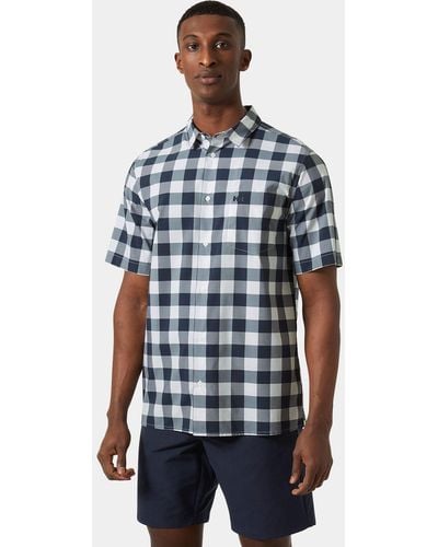 Helly Hansen Fjord Quick-dry Short-sleeve Shirt 2.0 Navy - Blue