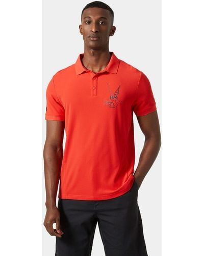 Helly Hansen Hp Race Sailing Polo Red