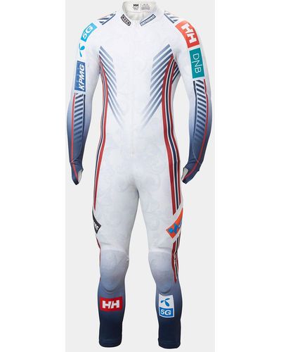 Helly Hansen World cup speed suit blanc - Bleu