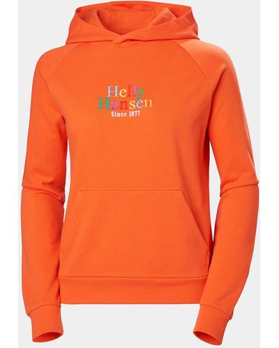 Helly Hansen 's core graphic hoodie - Naranja
