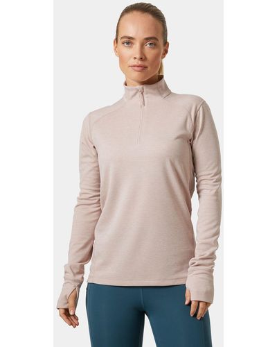 Helly Hansen Lifa® Tech Lite 1/2 Zip T-shirt Pink - Natural