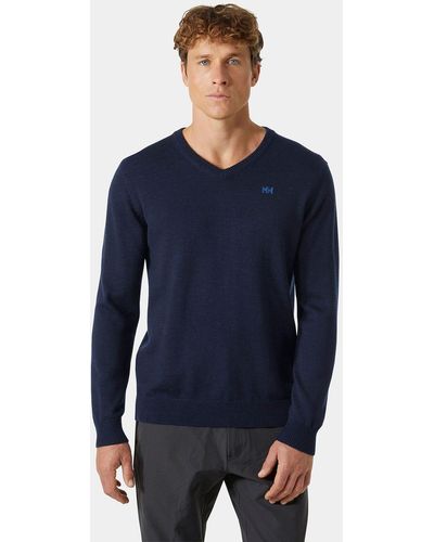 Helly Hansen Shore Merino Sweater Navy - Blue