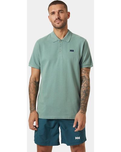 Helly Hansen Transat Cotton Short-sleeve Polo Shirt Green