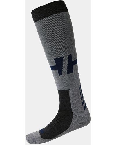 Helly Hansen Alpine Sweat Repellent Merino Wool Sock Grey - Black