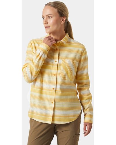 Helly Hansen Lokka Organic Flannel Shirt - Yellow