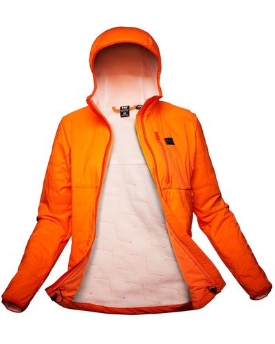 Helly Hansen Lifalofttm Air Hooded Insulated Jacket Midlayer Orange