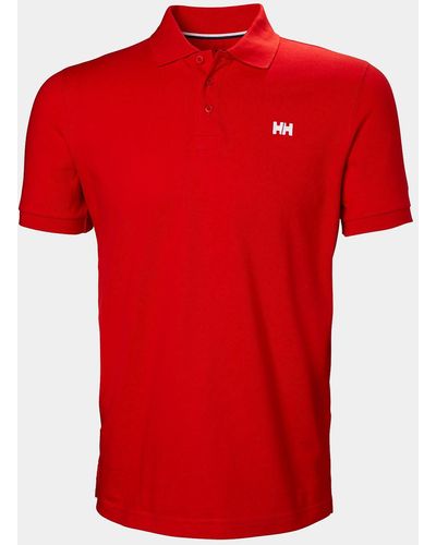 Helly Hansen Transat Cotton Short-sleeve Polo Shirt Red