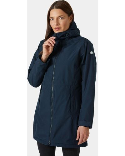 Helly Hansen Lisburn Insulated Rain Coat Navy - Blue