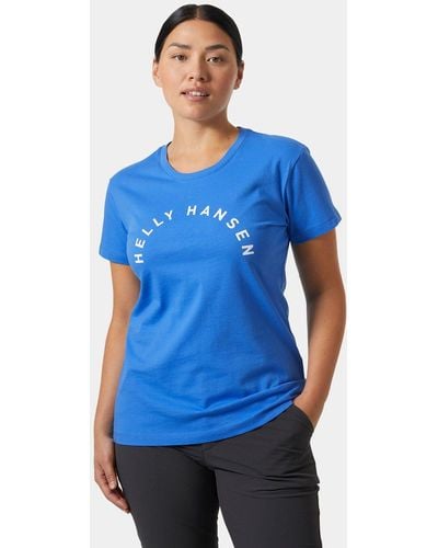 Helly Hansen T-shirt coton bio 2.0 f2f bleu
