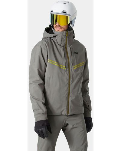 Helly Hansen Alpha Infinity Waterproof Ski Jacket ​ Gray