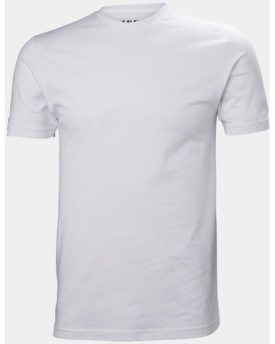 Helly Hansen T-shirt en coton respirant haute qualité blanc