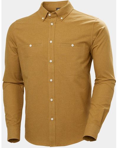 Helly Hansen Organic Cotton Flannel Shirt Brown