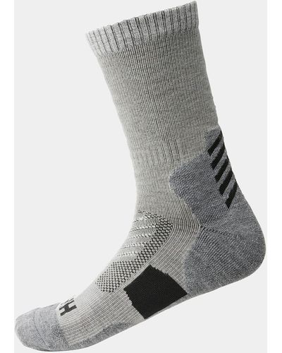 Helly Hansen Hiking Sock Warm Crew - Tight Knit Terry Sole Sock Grey