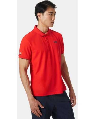 Helly Hansen Ocean Quick-dry Polo Red