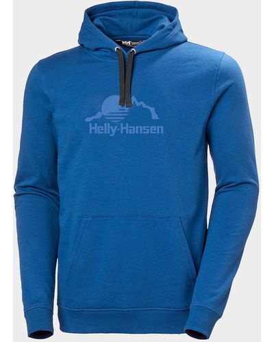 Helly Hansen Nord Graphic Pull Over Hoodie Blue