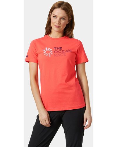 Helly Hansen Ocean Race T-shirt - Pink