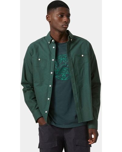 Helly Hansen Organic Cotton Flannel Shirt - Green