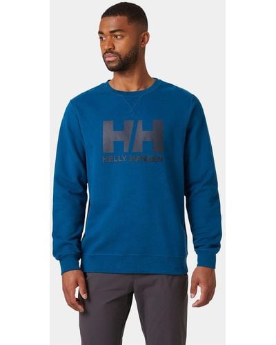 Helly Hansen HH Logo Rundhals-pullover - Blau