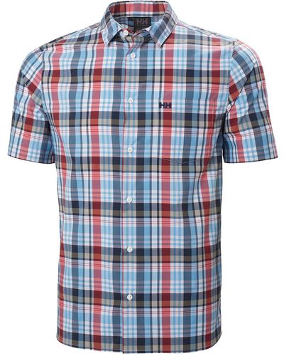 Helly Hansen Fjord Quick-dry Short-sleeve Shirt 2.0 Blue