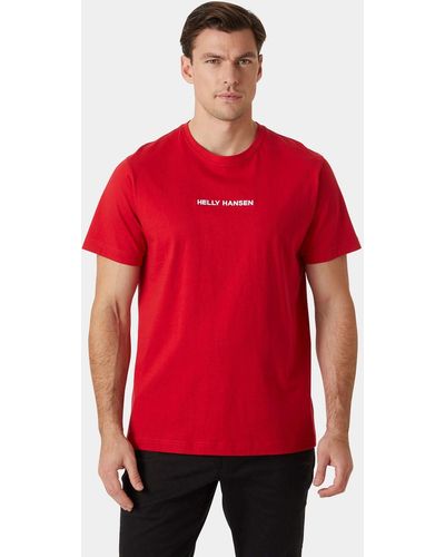 Helly Hansen Men's core t-shirt - Rojo