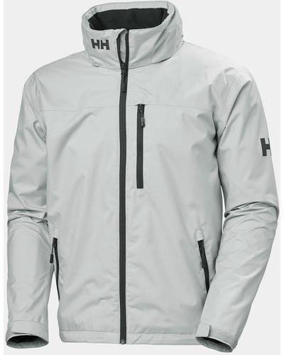 Helly Hansen Crew midlayer jacket - wasserdichte warme segeljacke - Grau