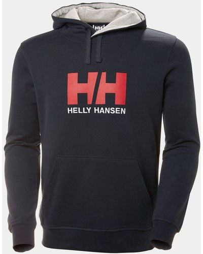 Helly Hansen Helly Hansen Logo Hoodie Navy - Blau