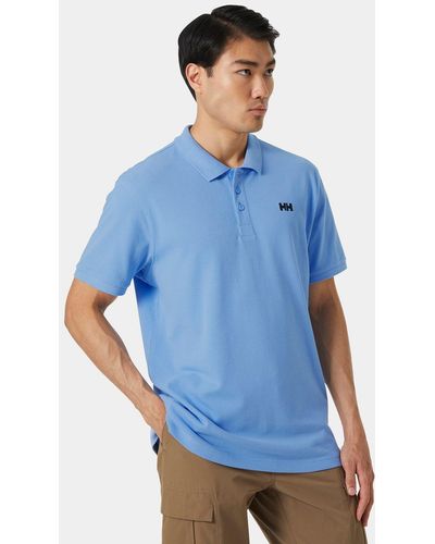 Helly Hansen Transat Cotton Short-sleeve Polo Shirt Blue
