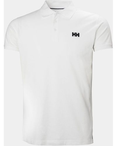 Helly Hansen Transat Cotton Short-sleeve Polo Shirt - White
