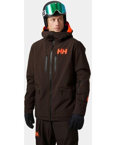 Helly Hansen Garibaldi Infinity Ski Jacket Brown - Black