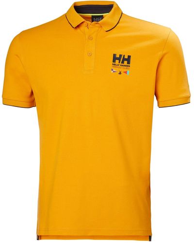 Helly Hansen Skagerrak Rib Knit Polo - Yellow