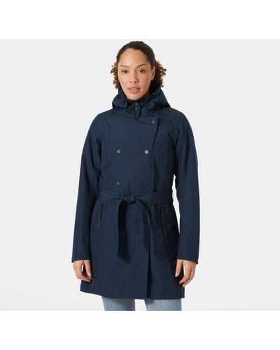 Helly Hansen Welsey Ii Trench Insulated Rain Jacket Navy - Blue