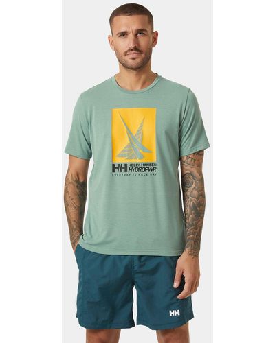 Helly Hansen Men's hp race sailing t-shirt - Verde