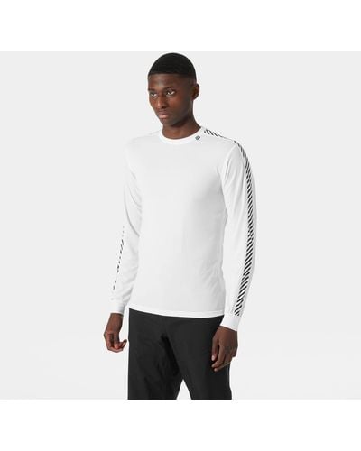 Helly Hansen Capa base de manga larga hh lifa® stripe crew - Blanco