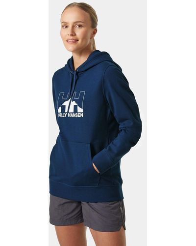 Helly Hansen Nord Graphic Soft Pullover Hoodie - Blue