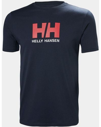 Helly Hansen T-shirt coupe classique hh logo bleu marine